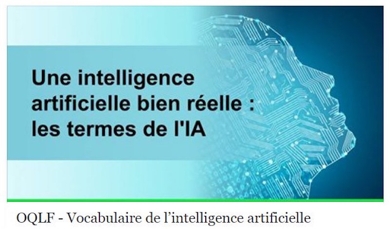 L'Office québécois de la langue française dévoile 85 fiches du vocabulaire de l’intelligence artificielle