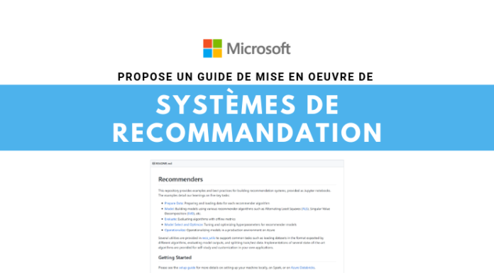 Microsoft propose un guide de mise en oeuvre de systèmes de recommandation