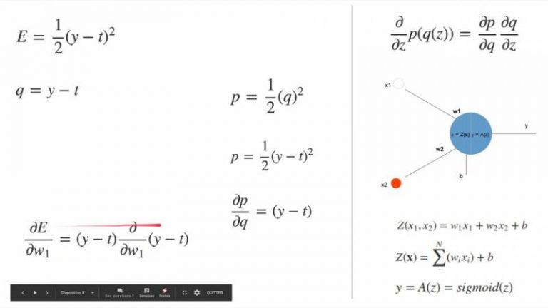 Le Deep Learning #14 : Calculer les dérivées partielles de l’erreur