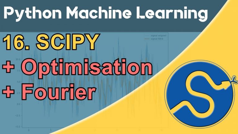 Formation Python – Machine Learning 16/30 : Scipy – Optimize, Fourier, NdImage