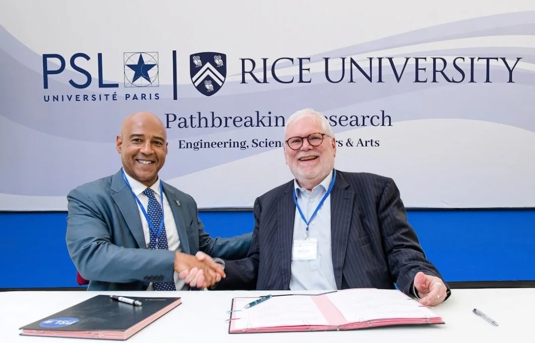 Signature de l'accord entre PSL et Rice University