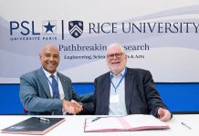 Signature de l'accord entre PSL et Rice University